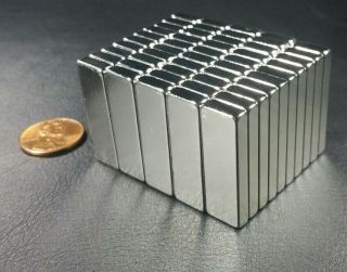 10 Neodymium N42 Block Magnets Strong Rare Earth 30mm x 10mm x 4mm DEFECTS 2