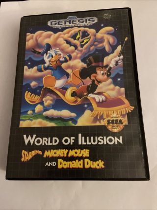 World Of Illusion Starring Mickey Mouse & Donald Duck (sega Master,  1992) Rare
