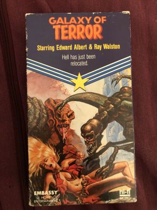 Galaxy Of Terror Vhs Horror Film Rare 1981 Vhs Erin Moran Fast