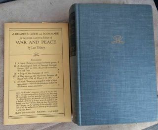 Leo Tolstoy War And Peace Inner Sanctum Edition Hardcover Antique Book 1942