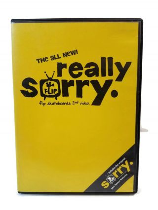 Really Sorry Dvd - Flip Skateboards 2nd Video - Includes Sorry - Rare