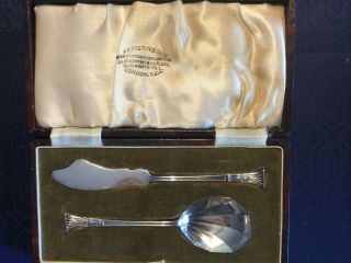 Vintage A.  E.  Poston & Co.  Silver Butter Knife And Sugar Spoon.  1963