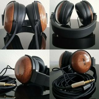 Massdrop X Fostex Th - X00 Audiophile Headphones - Mahogany Closed Back Wood Rare