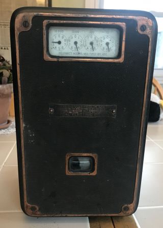 Antique Thomson Watthour Meter General Electric Co 400 Amp 6600 Volts Np9533