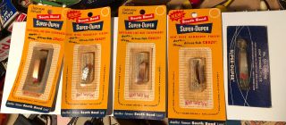 5 Vintage South Bend Dupers In Boxes Never Opened.  503,  550,  502,  551