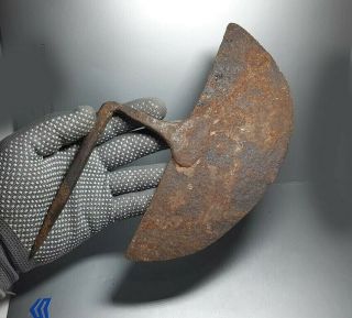 Ancient Authentic Artifac Iron Axe Viking Age 8 - 10 Century Ad 52