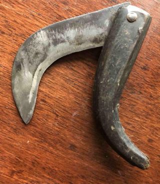Old Vintage Antique Italian Pruning Knife Navaja