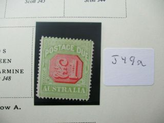 Pre Decimal Stamps: 1909 £1 Postage Dues - Rare (h122)