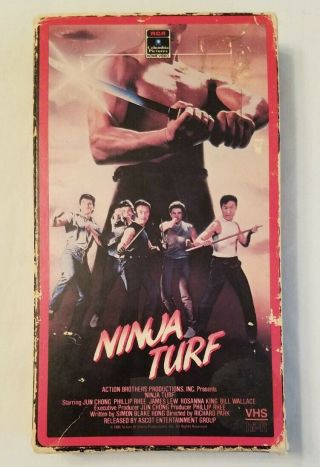 Ninja Turf Vhs Video Rare Oop 1986 Martial Arts Jun Chong Phillip Rhee James Lew