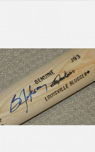 Bo Jackson Autographed H&b 1989 J93 All Star Game Bat Kansas City Royals Rare
