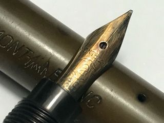 1920’s Rare Montblanc Simplo 2 Hard Rubber Safety Eyedroper Fountain Pen 14c