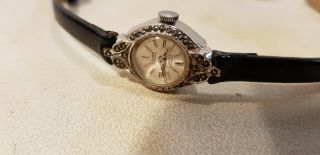 Limit Of Switzerland.  17 Jewels Vintage Ladies Watch With Leather Strap