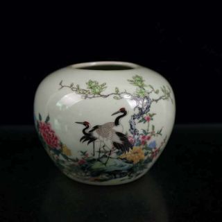 Chinese Exquisite Porcelain Hand - Painted Flower And Bird Jar 889069