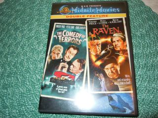 Mgm Midnite Movies Comedy Of Terrors & The Raven Dvd Price Lorre Boris Rare Oop