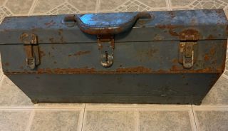 Old Vintage Antique Sk S - K Tool Box Chest Metal Mechanic Socket Ratchet Storage
