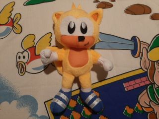 Very Rare Prototype Jakks Pacific Sonic The Hedgehog Ray 7 " Plush Toy Sega