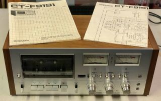 Rare Pioneer Ct - F9191 Vintage Stereo Cassette Tape Deck All Great