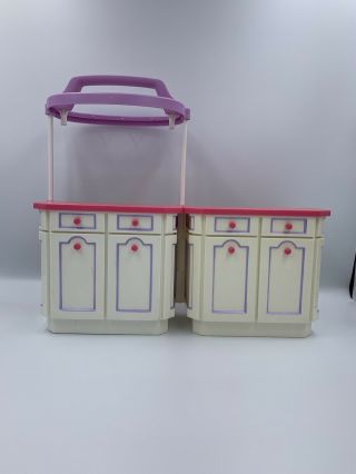 Vintage Tyco Kitchen Littles Island For Barbie Size Food 1996 1:6 Scale