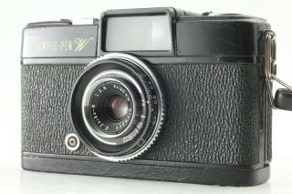 [rare Exc,  ] Olympus Pen W Wide Black Half Frame Film Camera From Japan 130
