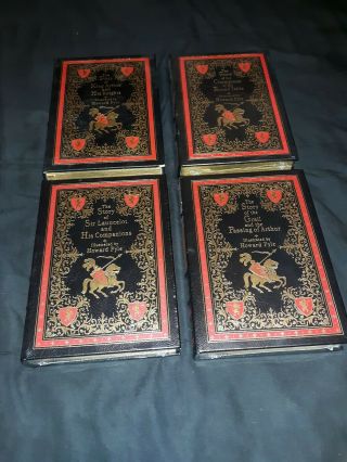 Easton Press The Illustrated Legends Of King Arthur Rare 4 Book Set