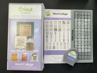 Word Collage Cricut Cartridge - Phrases - Vinyl - Home Decor - Rare - Not Linked