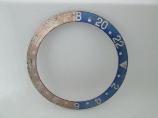 RARE FADED ROLEX BEZEL INSERT RED AND BLUE FOR MODEL 1675/16750 (RED BACK) 4