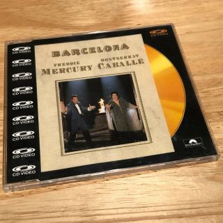 Freddie Mercury Montserrat Caballe Barcelona Ultra Rare Cd Video Music Disc