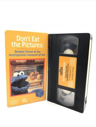 Sesame Street Dont Eat The Pictures At The Metropolitan Museum Of Art Vhs Rare