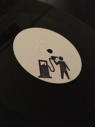 Rare Hand Stamped By Banksy 12 " Blur Think Tank Promo Vinyl (2003) Petrolhead