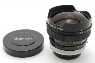 【RARE O EXC,  5】 Canon FD Fish Eye 15mm F2.  8 S.  S.  C SSC Wide MF Lens From JAPAN h01 6