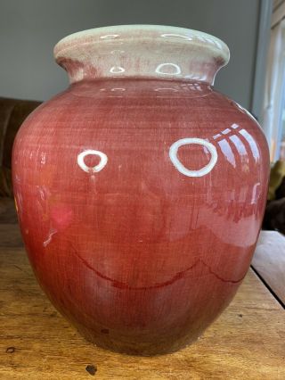 A Rare Large 19th Century Chinese Lang Yao Glazed Vase