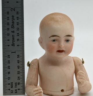 Love it Adorable Antique/Vintage blond baby boy half doll - Arms Wired 1.  75 