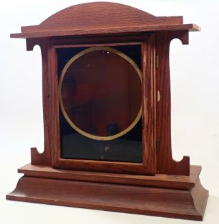 Antique Oak Mantel Shelf Clock Case Parts Repair