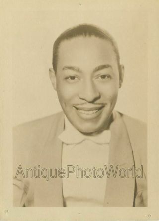 Young Johnny Hodges Jazz Saxophone Player Antique Music Photo