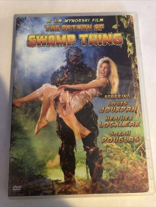 The Return Of Swamp Thing Dvd Vg Shape Rare Oop Heather Locklear Louis Jourdan