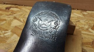 RARE Vintage DORPIAN THE QUALITY AXE Head Embossed CW Star Logo GREAT STAMP 2
