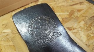 RARE Vintage DORPIAN THE QUALITY AXE Head Embossed CW Star Logo GREAT STAMP 3