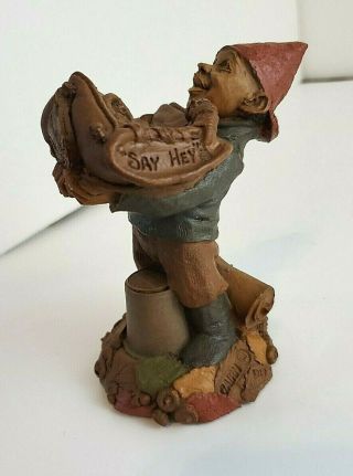 Rare Tom Clark Gnome " Say Hey " Figurine 5219 ©1993 - 4.  5 "