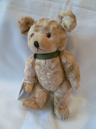 Vintage Teddy Bear,  1930s - 1940s,  Percy,  Possibly Farnell,  Eight Inches,  Beige