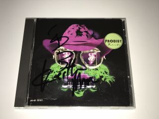 The Prodigy Rare Band Signed Autographed Cd Keith Flint Liam Howlett Maxim Promo