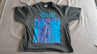 Vintage 1992 Nirvana Sliver Xl Rare T Shirt Concert Tour