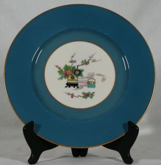 Rare Lenox For Tice & Gates Set Of 12 P.  76.  C Blue Oriental Dinner Plates 10.  5 "