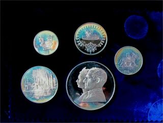 2500 years to Empire Anniversary 5 coin set 999 Silver Proof Rare 2