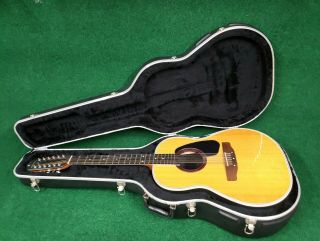 Rare 1977 Ovation Applause Af15 12 - String Acoustic Electric Guitar With Org Case