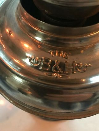 Antique B&H Bradley Hubbard Oil Lamp 2