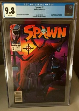 Spawn 2 Cgc 9.  8 Rare Newsstand Edition.  Won’t Last Long.  Rare.  Buy Now