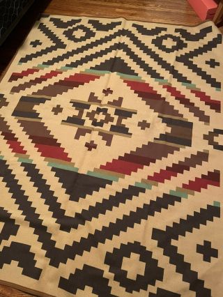 Rare Pendleton Beaver State Blanket Indian Navajo Design 64x78” USA 4