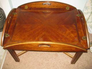 Mahogany Butler Coffee Table By Lane Finish Marked