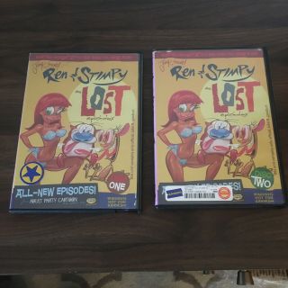 Ren And Stimpy The Lost Episodes Dvd Set Blockbuster Rental Version Rare