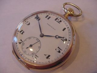 Awesome Very Rare 1920s Shreve & Co Longines 14k Gold Filled Pocket Watch